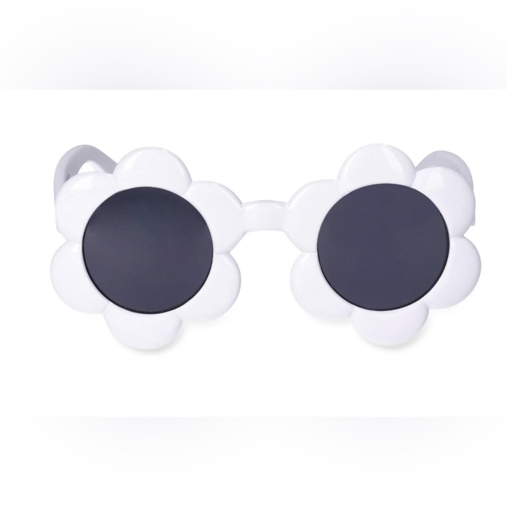 Child of Mine Baby Girls White Fashion Flower Sunglasses! NEW!